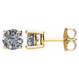 14K Yellow Gold 1 1/2 CTW Natural Diamond Earrings