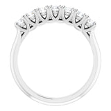 Platinum 1/2 CTW Natural Diamond Seven-Stone Anniversary Band