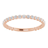 14K Rose 1/3 CTW Natural Diamond Anniversary Band