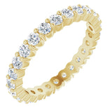 14K Yellow 3/4 CTW Natural Diamond Eternity Band Size 4.5