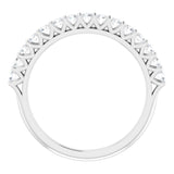 14K White 1/2 CTW Natural Diamond Anniversary Band
