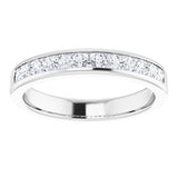 Platinum 1 CTW Natural Diamond Band