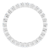 14K White 3/4 CTW Natural Diamond Eternity Band Size 5