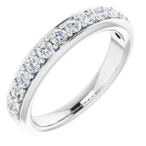 Platinum 5/8 CTW Natural Diamond Anniversary Band