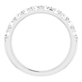 Platinum 9/10 CTW Natural Diamond Anniversary Band