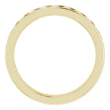 14K Yellow 3/4 CTW Natural Diamond Band