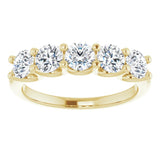 14K Yellow 1 1/3 CTW Natural Diamond Anniversary Band
