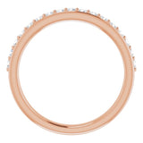 14K Rose 1/3 CTW Natural Diamond Anniversary Band