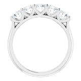 Platinum 1 CTW Natural Diamond Anniversary Band