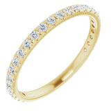 14K Yellow 1/3 CTW Natural Diamond French-Set Anniversary Band