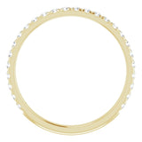 14K Yellow 1/3 CTW Natural Diamond French-Set Anniversary Band