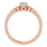 Accented Bezel-Set Ring