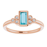 Accented Bezel-Set Ring