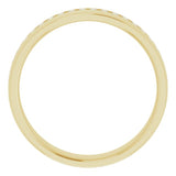 14K Yellow 3/8 CTW Natural Diamond Band
