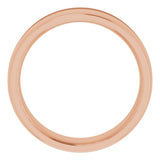 14K Rose 3/8 CTW Natural Black Diamond Band