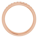 14K Rose 1/2 CTW Natural Diamond Band