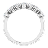 Platinum 3/4 CTW Natural Diamond Anniversary Band