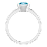 Bezel-Set Solitaire Ring