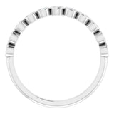 Platinum 1/5 CTW Natural Diamond Anniversary Band