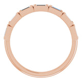 14K Rose 1/2 CTW Natural Diamond Anniversary Band