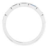 14K White 1/2 CTW Natural Diamond Anniversary Band