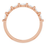 14K Rose 1/3 CTW Natural Diamond Anniversary Band