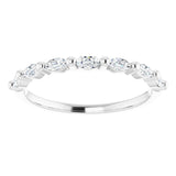 14K White 1/3 CTW Natural Diamond Anniversary Band