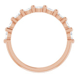 14K Rose 1/4 CTW Natural Diamond Anniversary Band