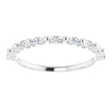 14K White 1/4 CTW Natural Diamond Anniversary Band