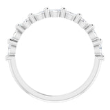 Platinum 1/4 CTW Natural Diamond Anniversary Band