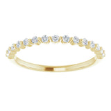 14K Yellow 1/5 CTW Natural Diamond Anniversary Band