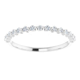 Platinum 1/5 CTW Natural Diamond Anniversary Band