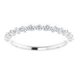 Platinum 1/5 CTW Natural Diamond Anniversary Band