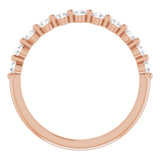 14K Rose 1/3 CTW Natural Diamond Anniversary Band