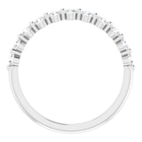 14K White 1/2 CTW Natural Diamond Anniversary Band