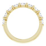 14K Yellow 9/10 CTW Natural Diamond Anniversary Band