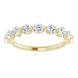 14K Yellow 9/10 CTW Natural Diamond Anniversary Band