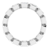 Platinum 1 5/8 CTW Natural Diamond Eternity Band Size 7