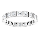 Platinum 1/2 CTW Natural Diamond Eternity Band Size 7