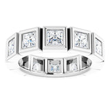 Platinum 2 1/4 CTW Natural Diamond Eternity Band Size 7