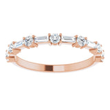 14K Rose 1/2 CTW Natural Diamond Anniversary Band