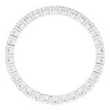 14K White 3/4 CTW Natural Diamond Eternity Band Size 5