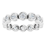 Platinum 7/8 CTW Natural Diamond Eternity Band Size 5