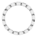 Platinum 7/8 CTW Natural Diamond Eternity Band Size 5