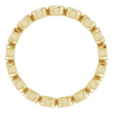 14K Yellow 1/2 CTW Natural Diamond Eternity Band Size 5