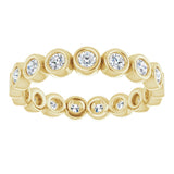 14K Yellow 1/2 CTW Natural Diamond Eternity Band Size 5