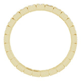 Bezel-Set Eternity Band