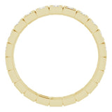 14K Yellow 1/2 CTW Natural Diamond Eternity Band Size 6