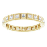 14K Yellow 1/2 CTW Natural Diamond Eternity Band Size 6