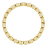 Bezel-Set Eternity Band